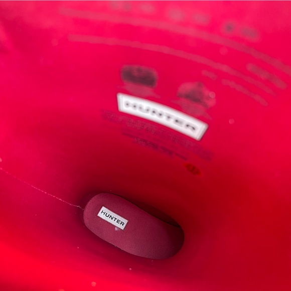 Red Flare Tall Adjustable Hunter Boots 11 - Picture 12 of 17